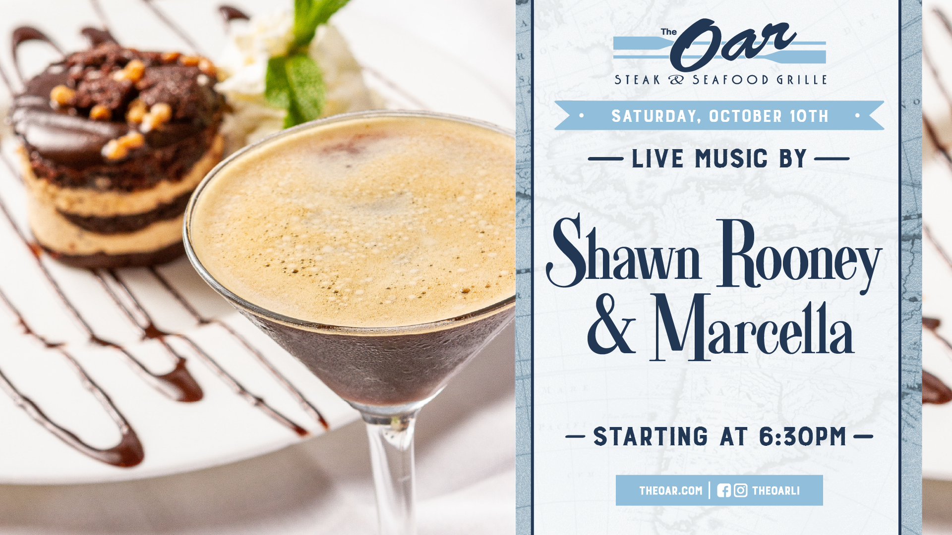 Live music returns with the talented Shawn Rooney & Marcella! 🎶 Perfect for a night of dining, drinks, and dancing on the water.