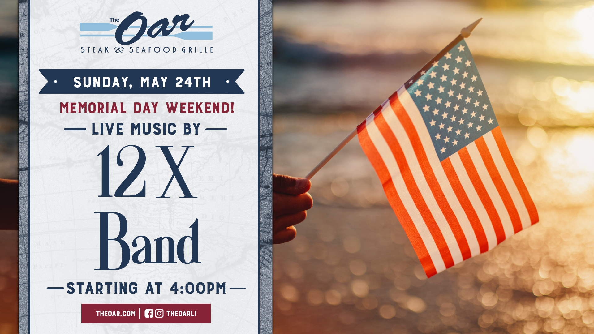 Sunday plans = handled ☀️ 12X Band live at 4PM—daytime drinks, music, and waterfront views.