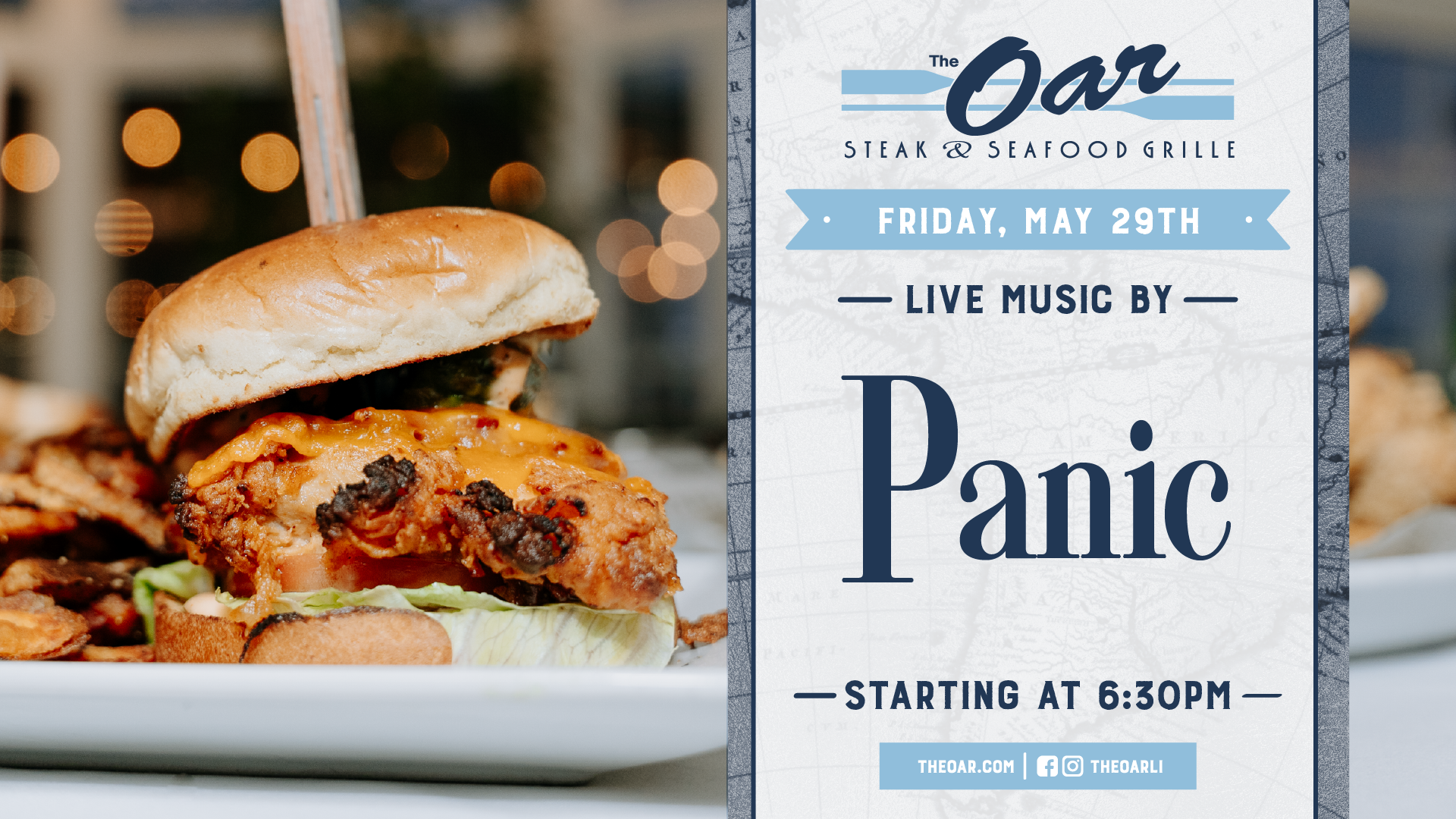 End the month on a high note 🎶 Panic live at 6:30PM—grab a table and enjoy the night.
