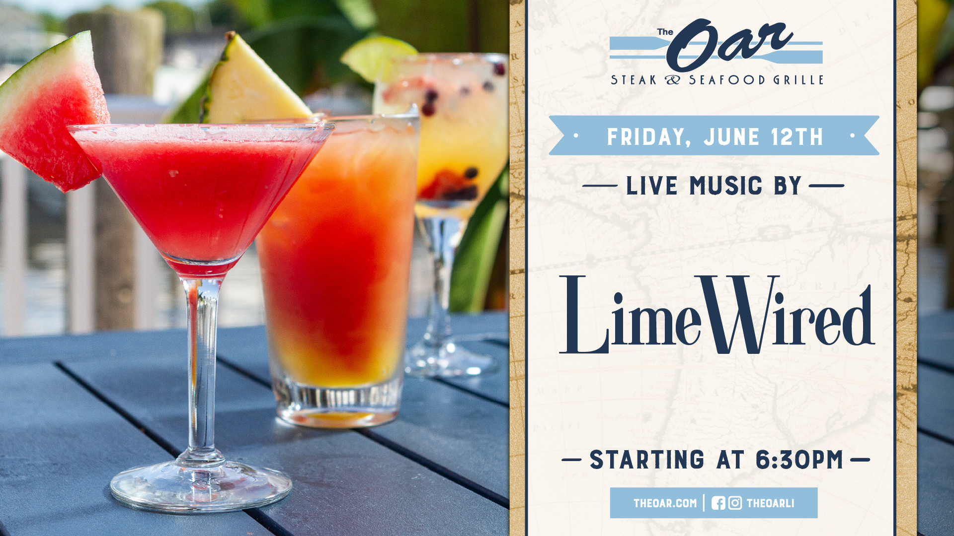 LimeWired is bringing the party to The Oar starting at 6:30PM.