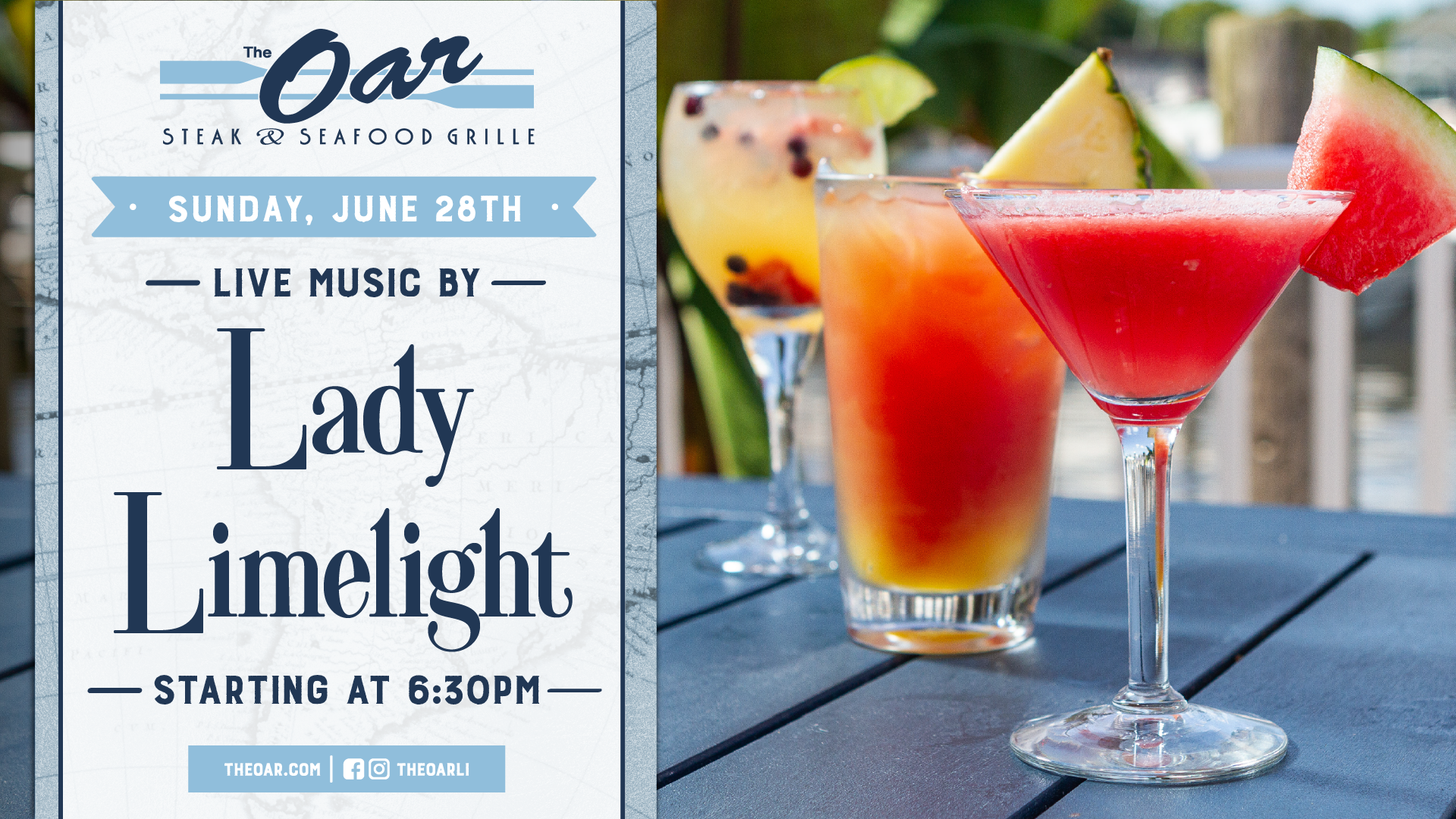Join us for a fun night of live music by Lady Limelight starting at 6:30PM.