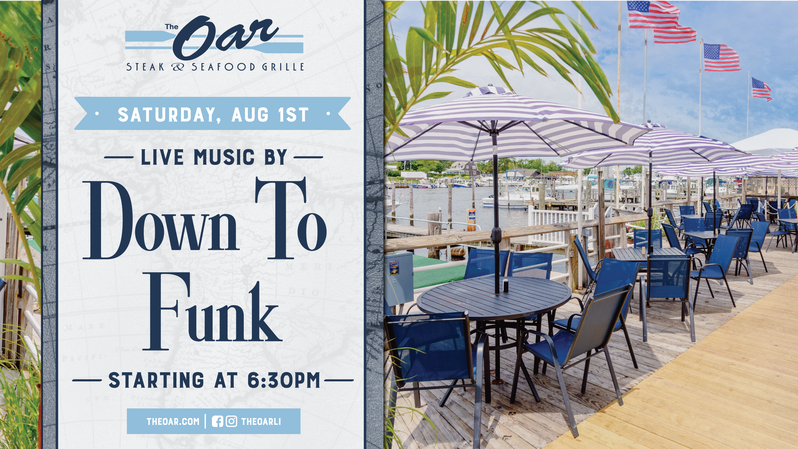 Who is ready for Down to Funk live. Music starts at 6:30 pm.