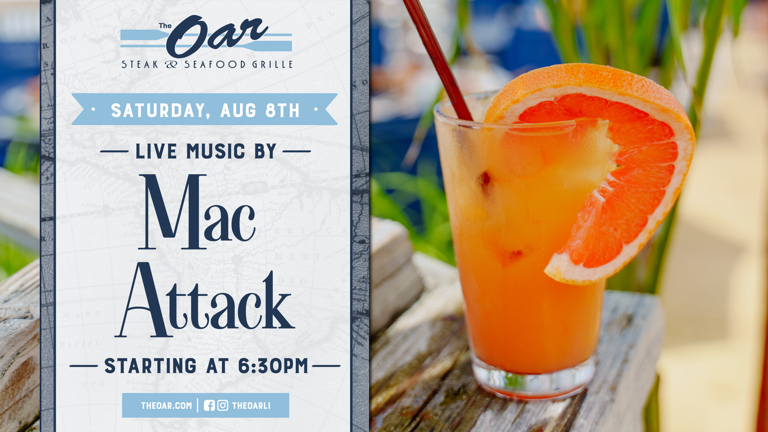 Mac Attack is back and ready to get the night started at 6:30 pm.