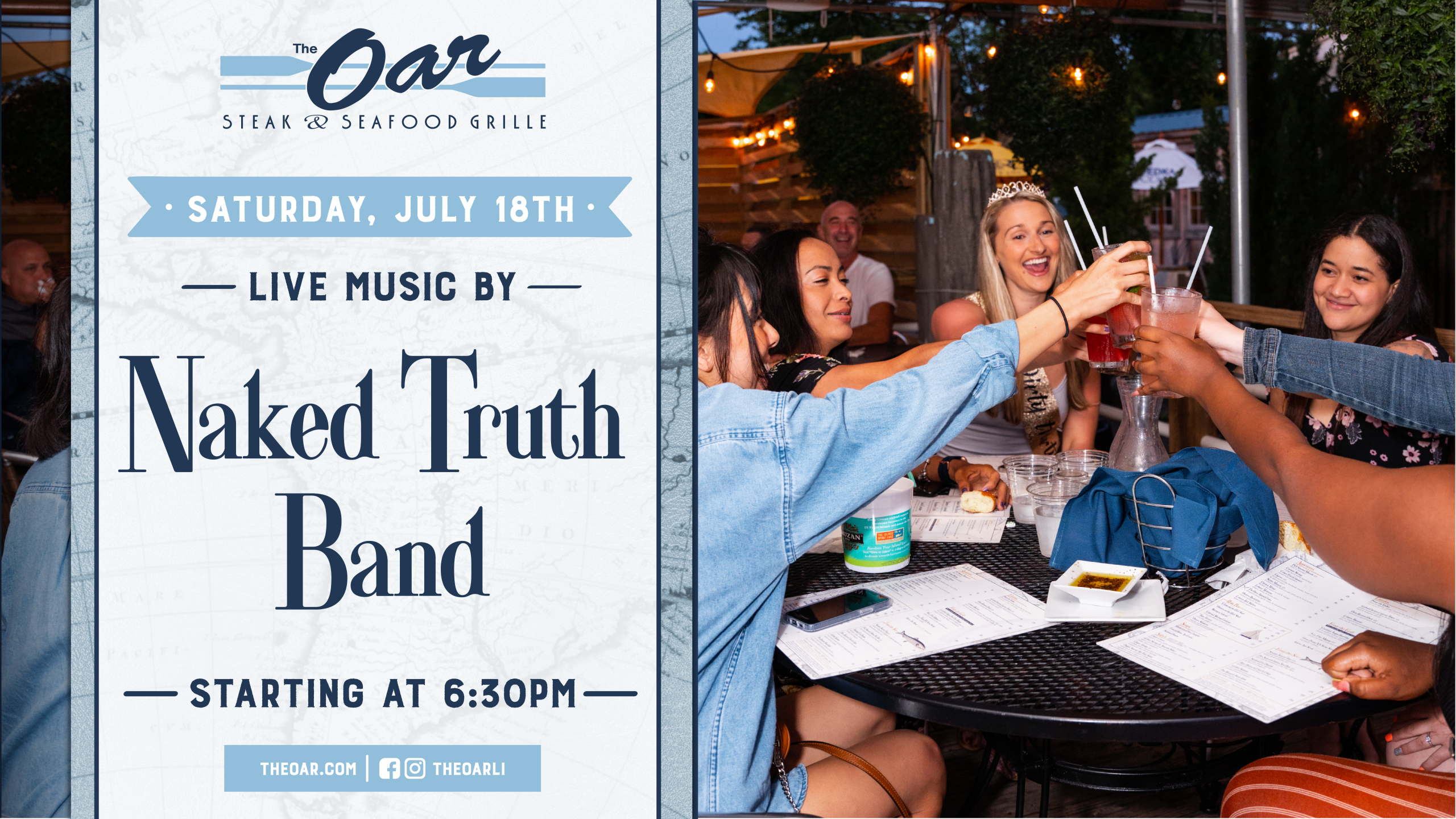 Come and see the Naked Truth Band live at 6:30pm.