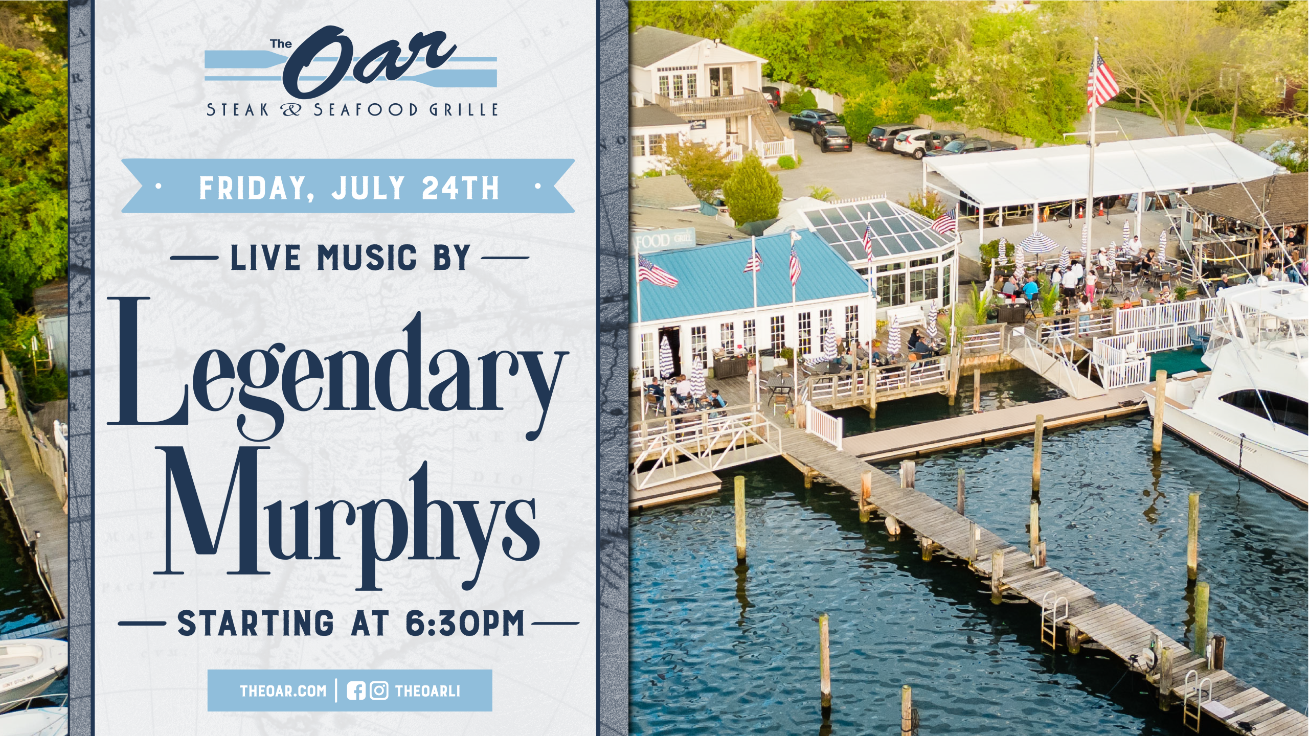 Come see the Legendary Murphys perform live at 6:30 pm.