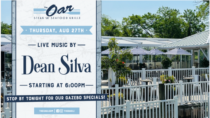Join us for live music by Dean Silva starting at 6PM on Thursday, August 27th.