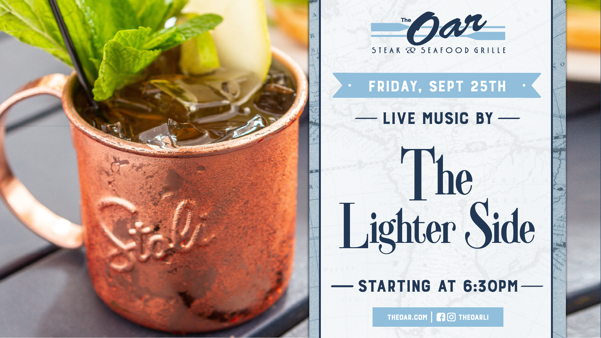 The Lighter Side takes the stage on Friday, September 25th at 6:30PM!