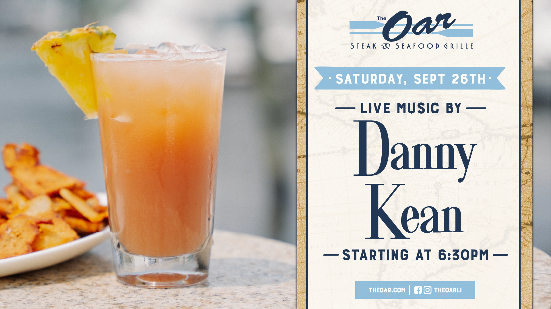 On Saturday, September 26th, Danny Kean takes the stage at 6:30PM.