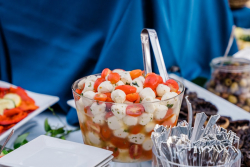 Mozzarella balls and tomatoes