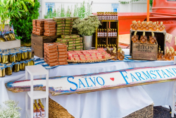 photo of event decor outside farmstand