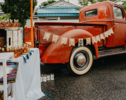 photo of event decor outside