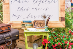 photo of event decor outside